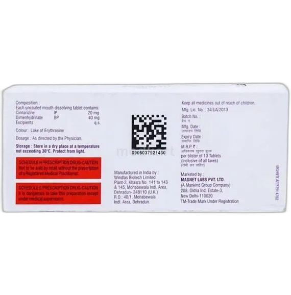 vomivert tablet 10's